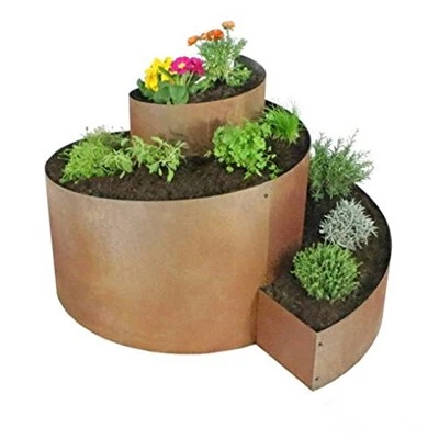 Jardinera d'acer de protecció vegetal