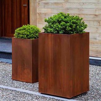 Jardinera metàl·lica d'acer inoxidable