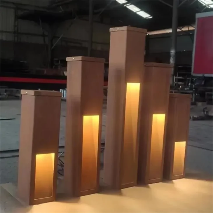 Urban Bollard Lights Corten