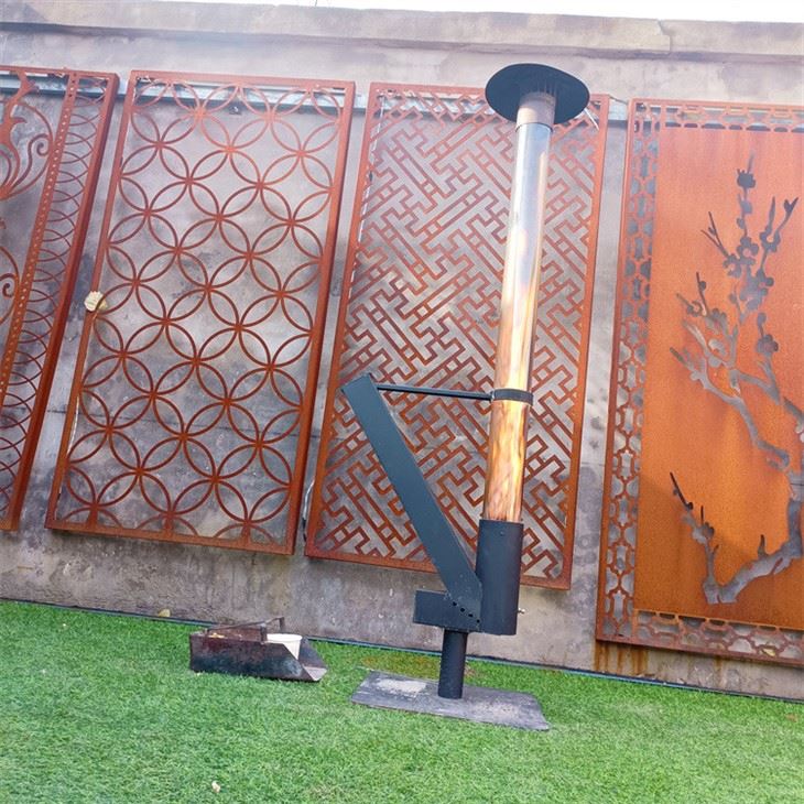 Modern Outdoor Pellet Stove Burner